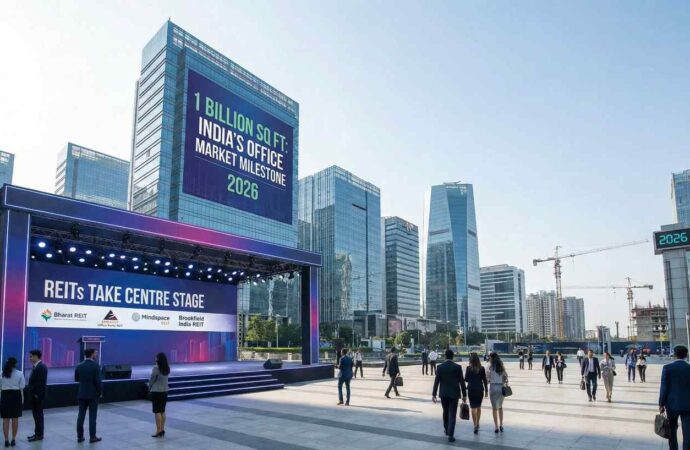 India’s Office Market Nears 1 Billion Sq Ft as REITs Take Centre Stage in 2026