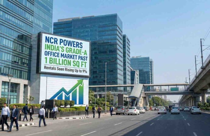 NCR Powers India’s Grade-A Office Market Past 1 Billion Sq Ft: Rentals Seen Rising Up to 9%