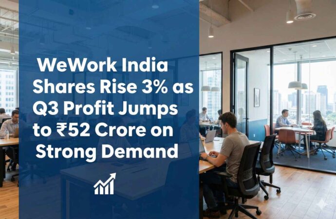 WeWork India Shares Rise 3% as Q3 Profit Jumps to ₹52 Crore on Strong Demand