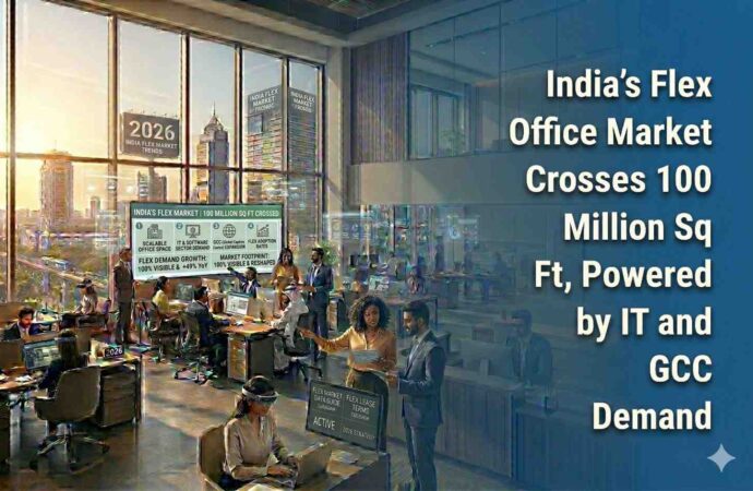 India’s Flex Office Market Crosses 100 Million Sq Ft, IPowered by IT and GCC Demand