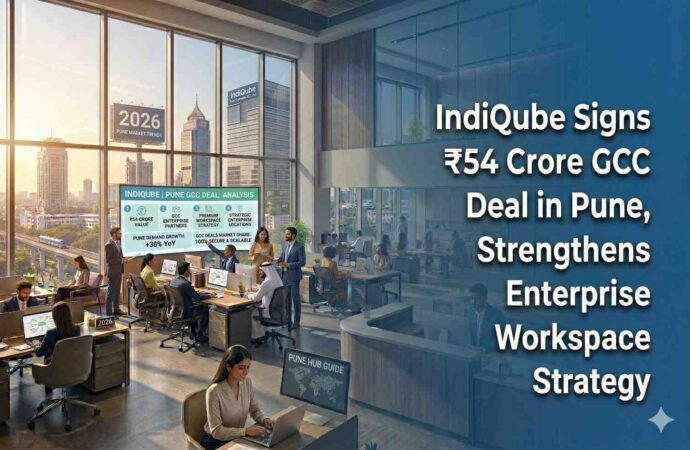 IndiQube Signs ₹54 Crore GCC Deal in Pune, Strengthens Enterprise Workspace Strategy