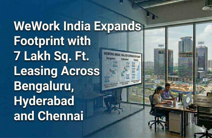 WeWork India Expands Footprint with 7 Lakh Sq. Ft. Leasing Across Bengaluru, Hyderabad and Chennai