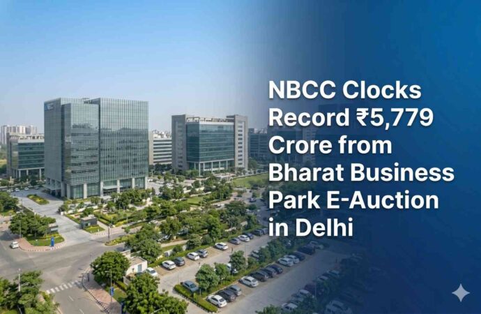 NBCC Clocks Record ₹5,779 Crore from Bharat Business Park E-Auction in Delhi