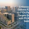 Embassy REIT Delivers ₹2,396 Cr FY26 Payout, Targets Growth with ₹9,000 Cr Debt Plan