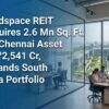Mindspace REIT Acquires 2.6 Mn Sq. Ft. Chennai Asset for ₹2,541 Cr, Expands South India Portfolio