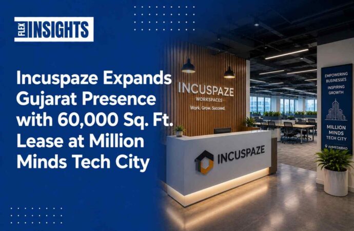 Incuspaze Expands Gujarat Presence with 60,000 Sq. Ft. Lease at Million Minds Tech City