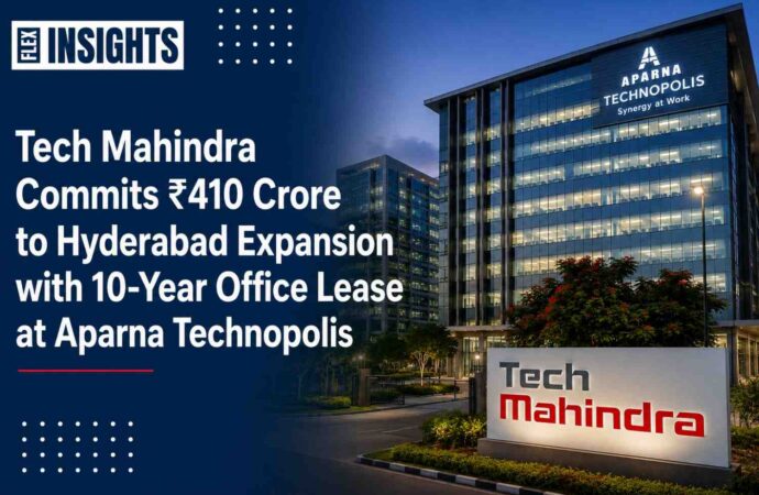 Tech Mahindra Commits ₹410 Crore to Hyderabad Expansion with 10-Year Office Lease at Aparna Technopolis
