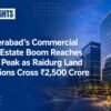 Hyderabad’s Commercial Real Estate Boom Reaches New Peak as Raidurg Land Auctions Cross ₹2,500 Crore