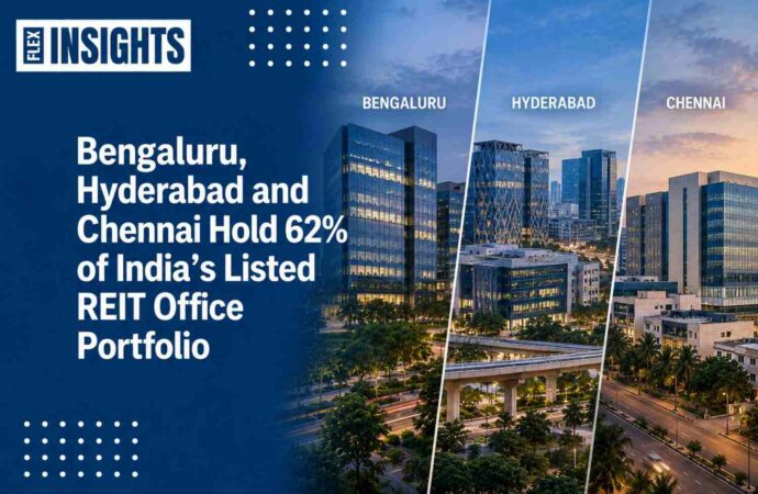 Bengaluru, Hyderabad and Chennai Hold 62% of India’s Listed REIT Office Portfolio