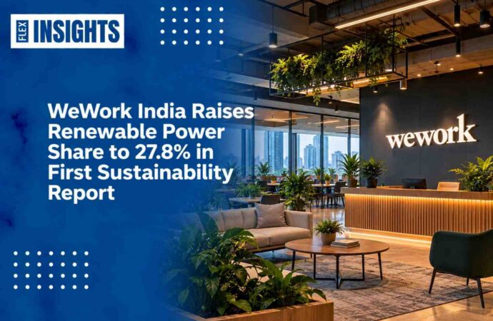WeWork India Raises Renewable Power Share to 27.8% in First Sustainability Report